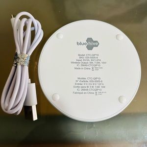 Blue hive bamboo Wireless Charger